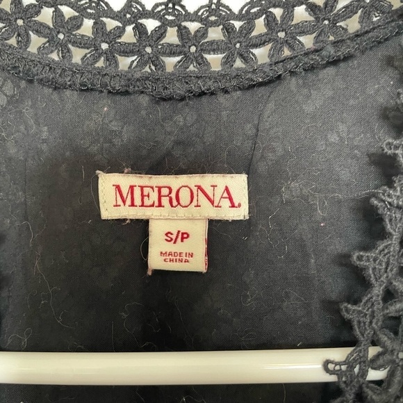 Merona/ Black Lace lined sleeveless tank top​​​​​​​​​​ - Picture 6 of 6